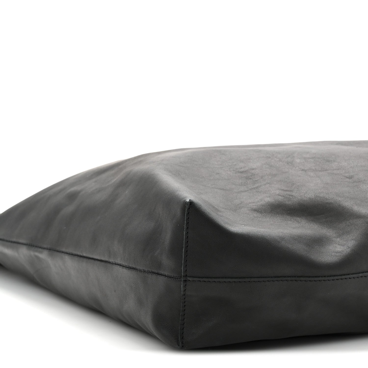 The Row Lambskin Bindle Three Bag Black 9 of 10