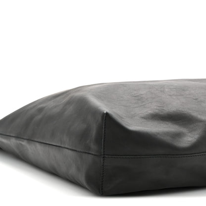 The Row Lambskin Bindle Three Bag Black 9 of 10