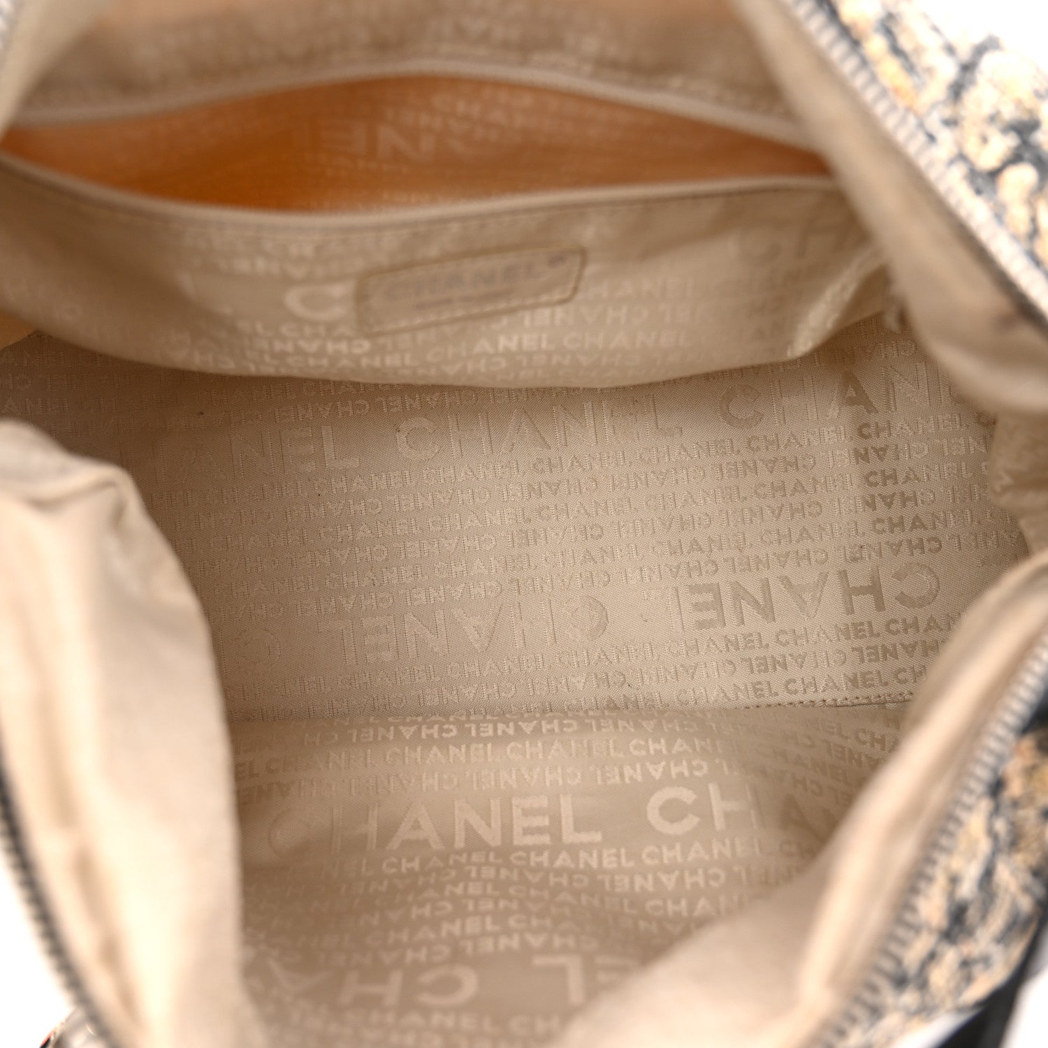 Chanel Tweed Lambskin Shoulder Bag Black Yellow 5 of 13