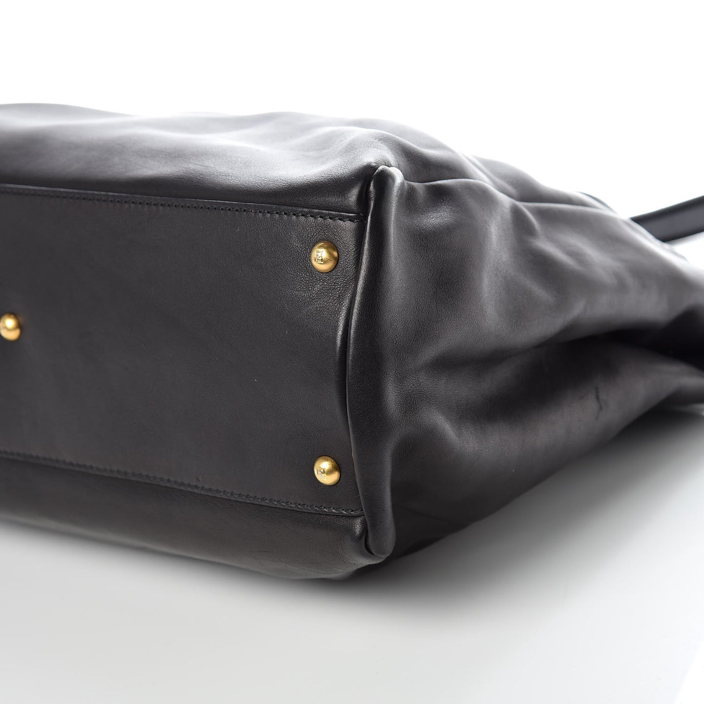 Vitello Saddle Large Peekaboo Iconic Satchel Black