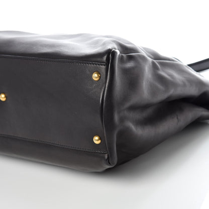 Fendi Vitello Saddle Large Peekaboo Iconic Satchel Black 10 of 10