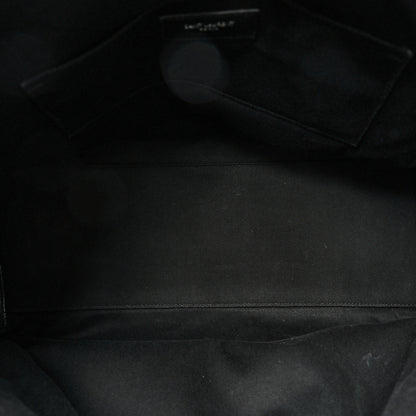 Saint Laurent Grained Calfskin Sac De Jour Souple North South Tote Black 5 of 13