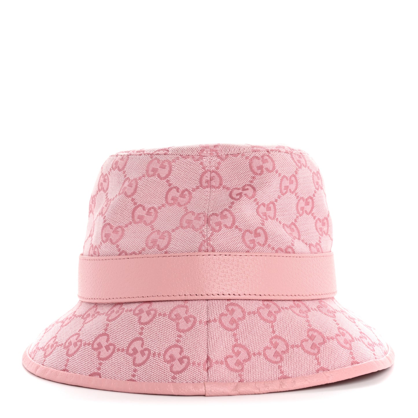Monogram Textured Dollar Calfskin GG Jago Bucket Hat L Soft Cotton Candy Dark Cotton Candy
