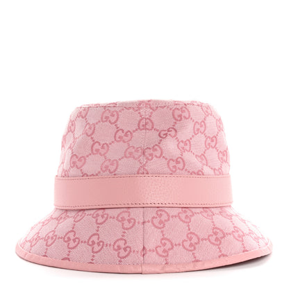 Gucci Monogram Textured Dollar Calfskin GG Jago Bucket Hat L Soft Cotton Candy Dark Cotton Candy 5 of 9