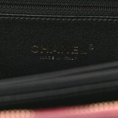 Chanel Caviar Quilted Medium CC Filigree Vanity Case Burgundy Black 6 of 9