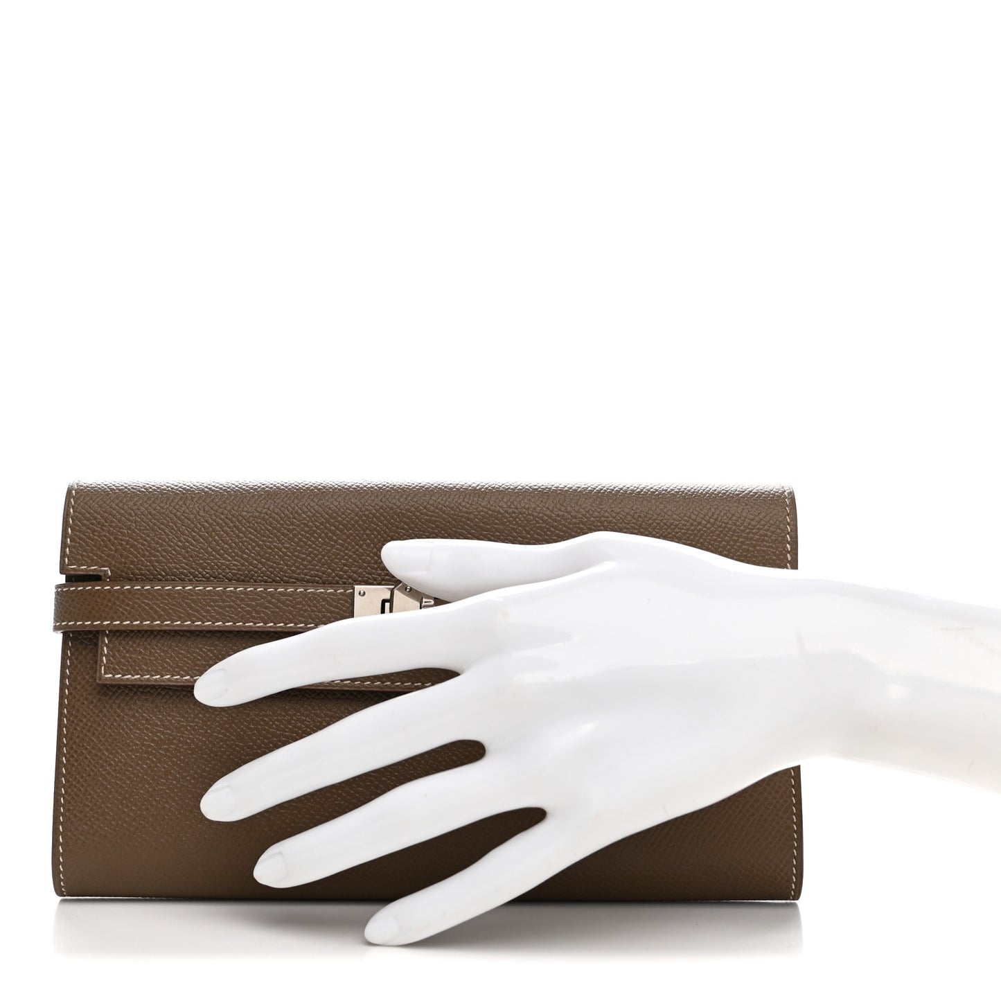Epsom Kelly Longue Wallet Etoupe