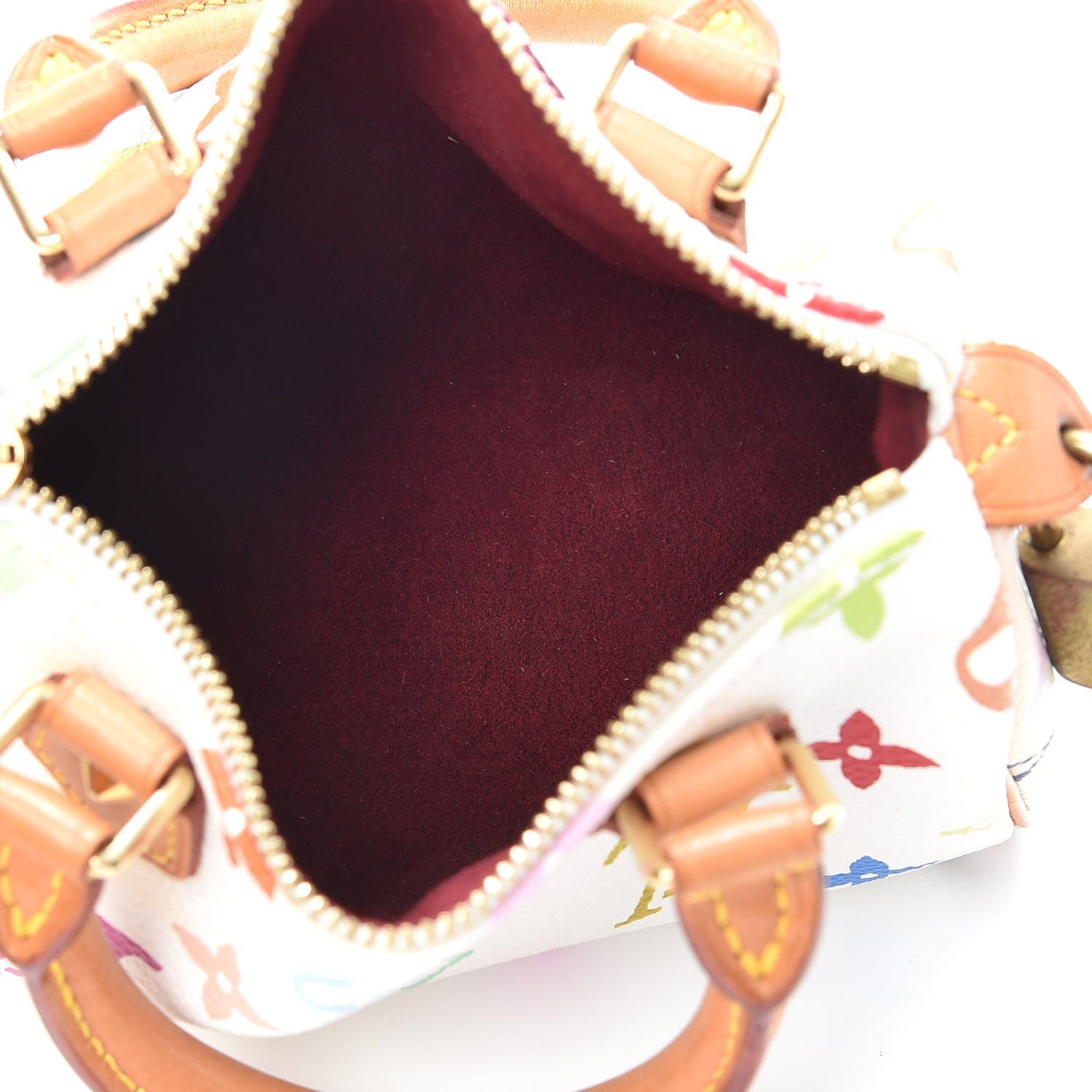 Louis Vuitton Monogram Multicolor Mini Sac HL Speedy White 5 of 8