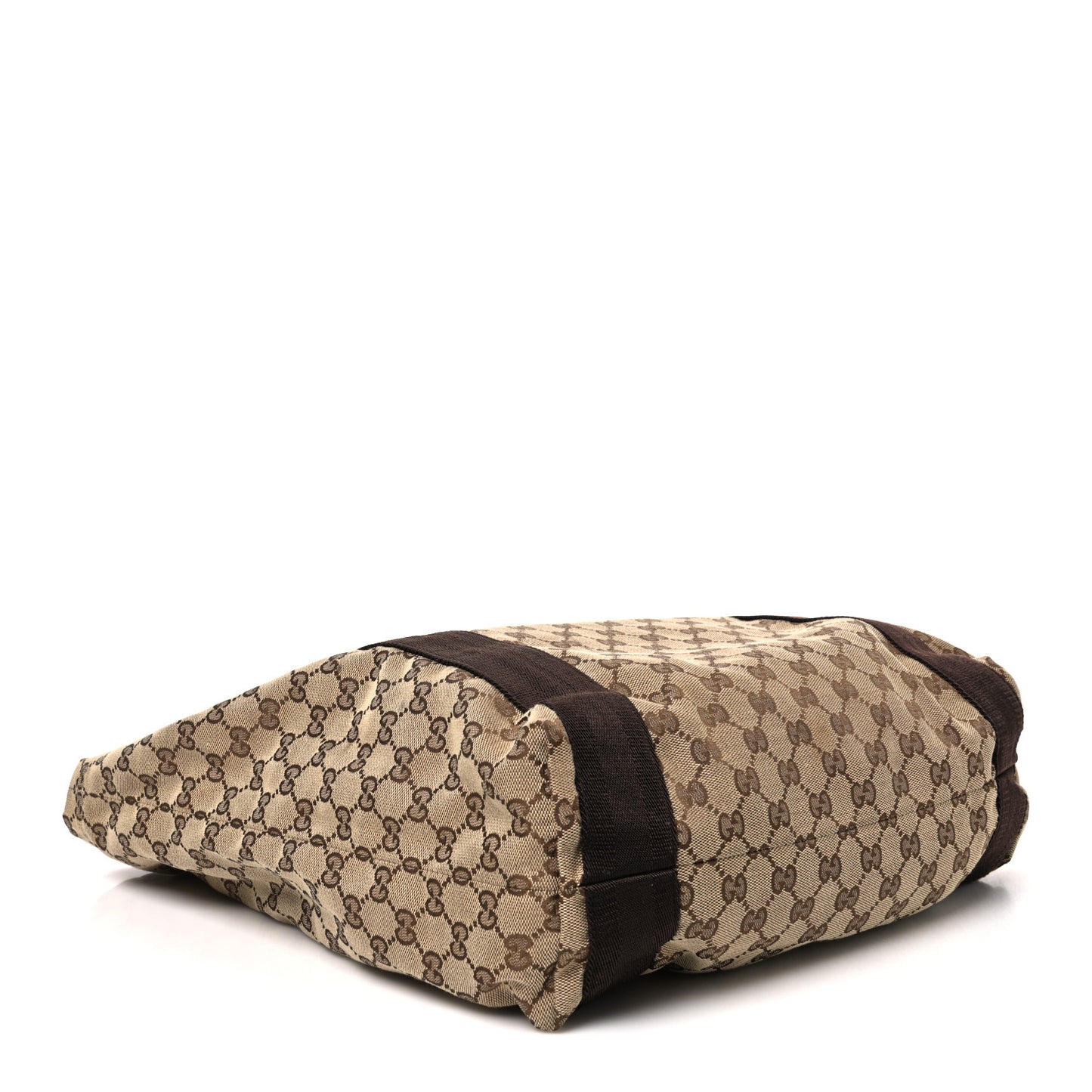 GG Monogram Medium Handle Vertical Tote Bag Dark Brown