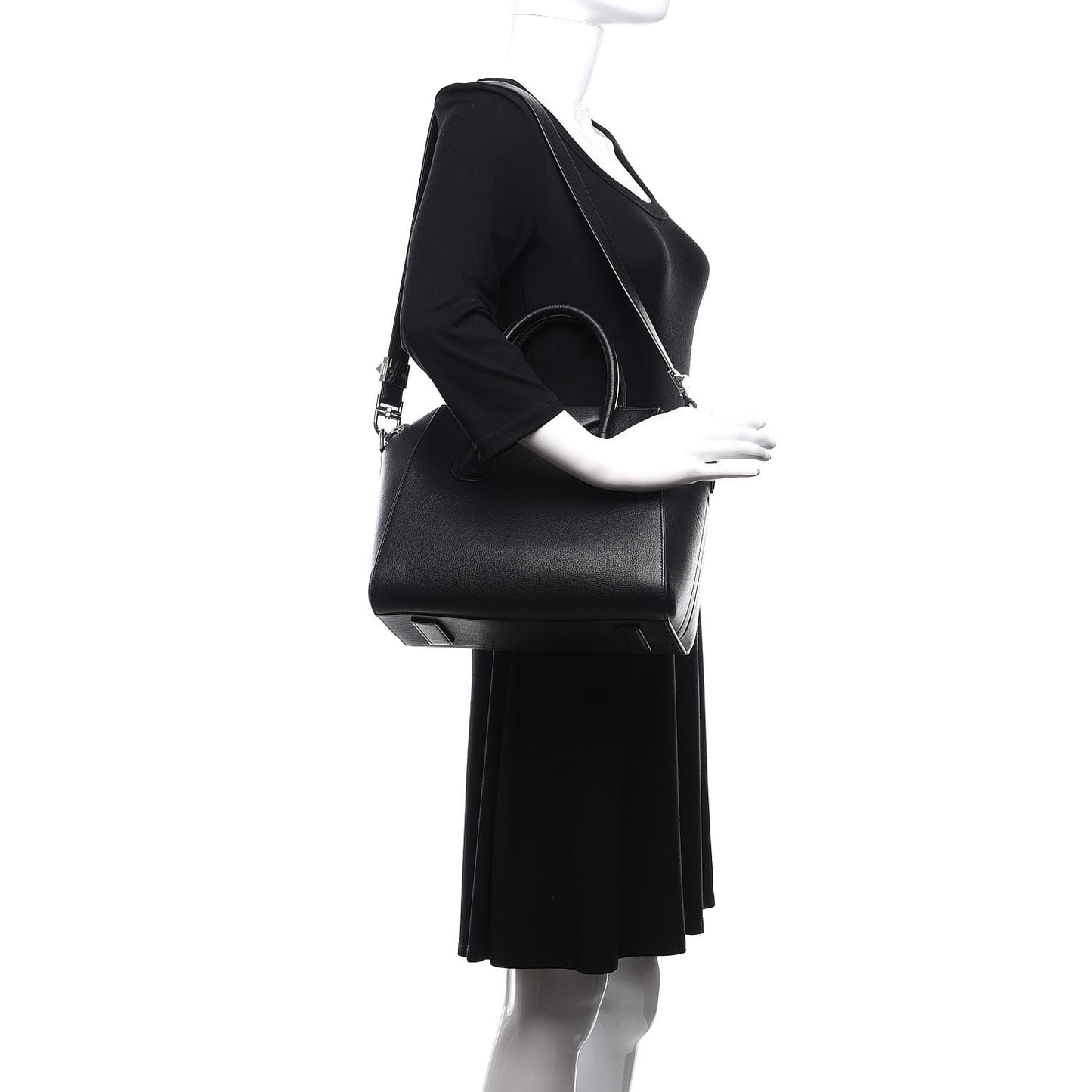 Sugar Goatskin Small Antigona Black