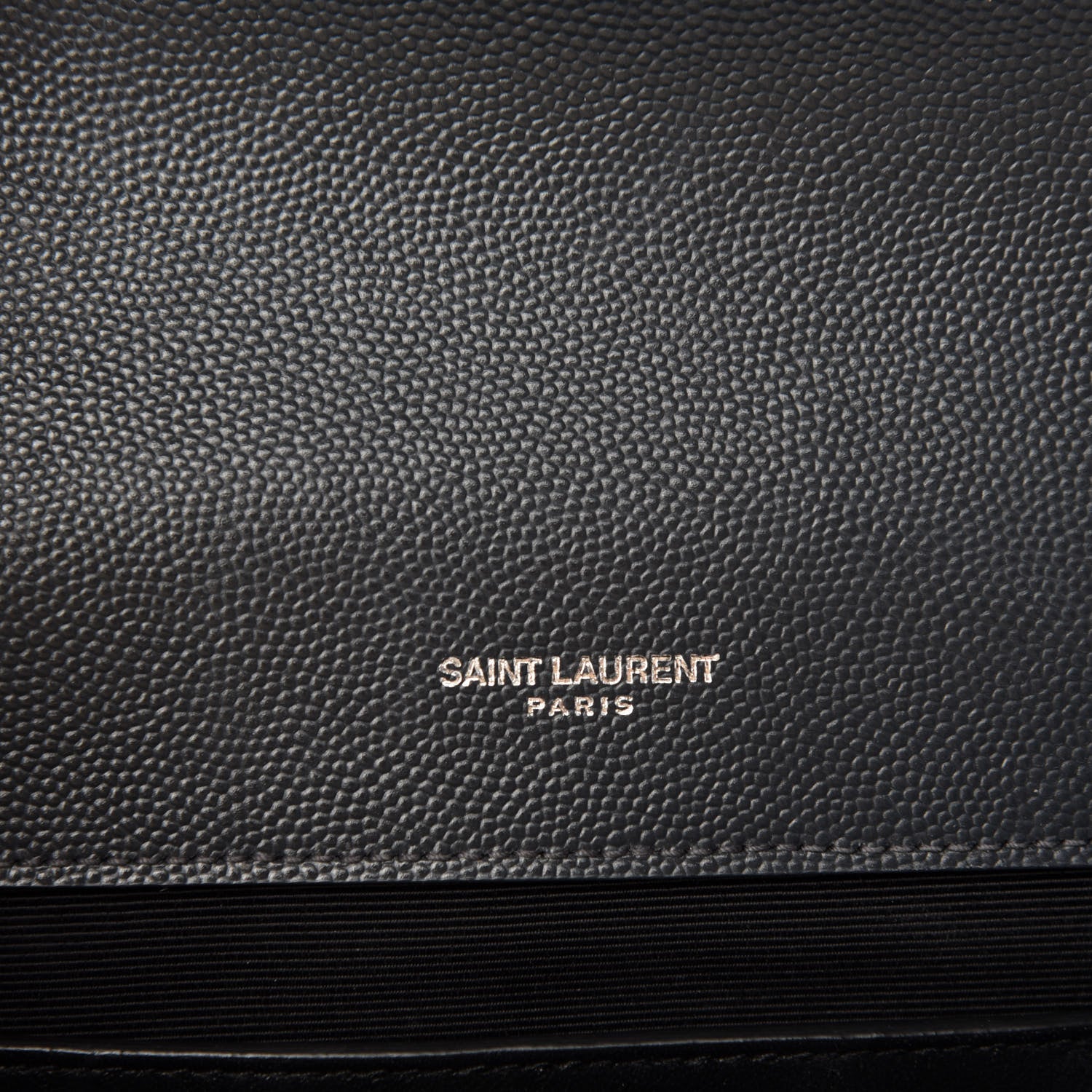 Saint Laurent Grain De Poudre Textured Mixed Matelasse Triquilt Medium Monogram Satchel Deep Marine 9 of 11