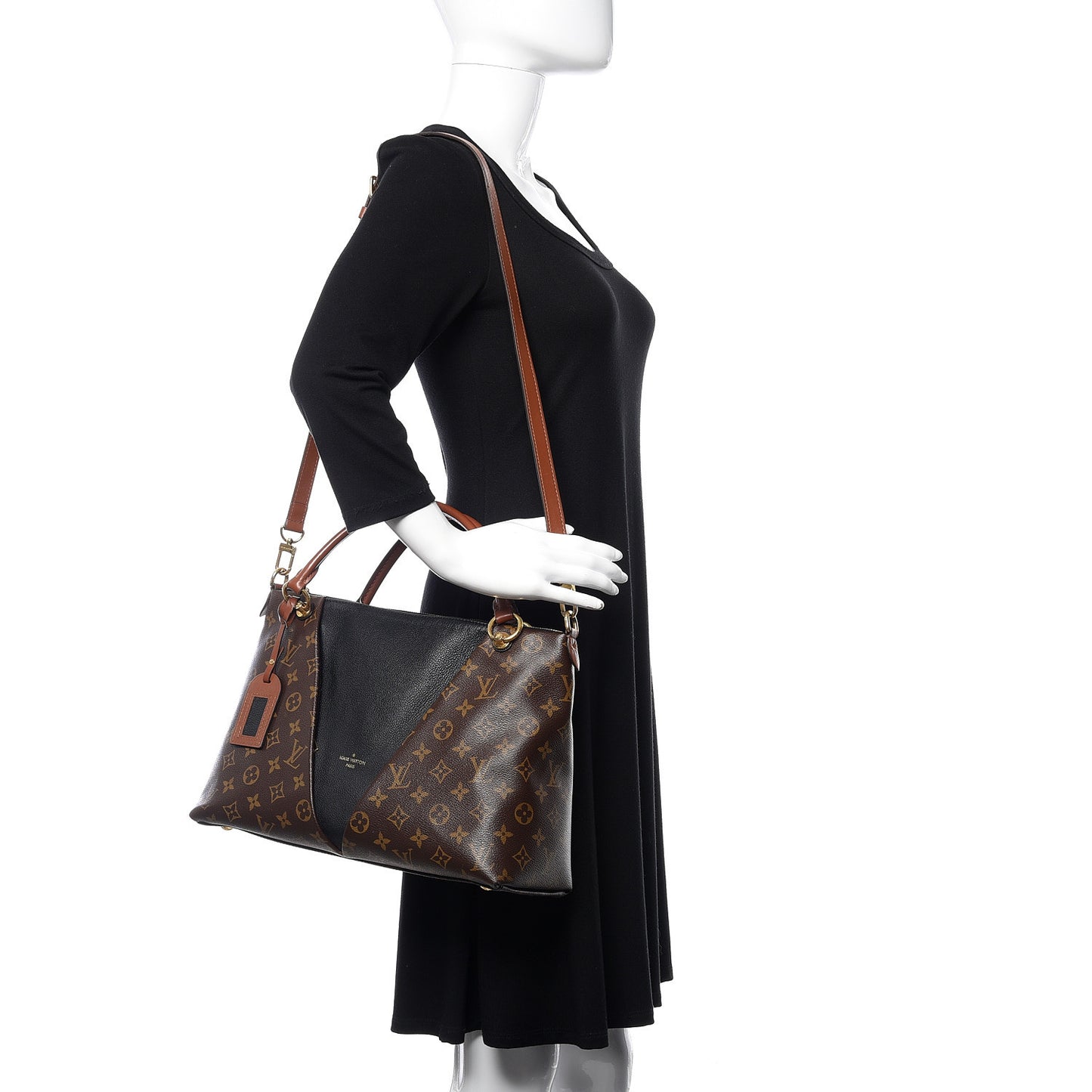 Monogram V Tote MM Black