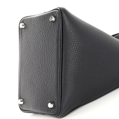 Hermes Taurillon Clemence Picotin Lock 18 PM Bleu Nuit 10 of 11