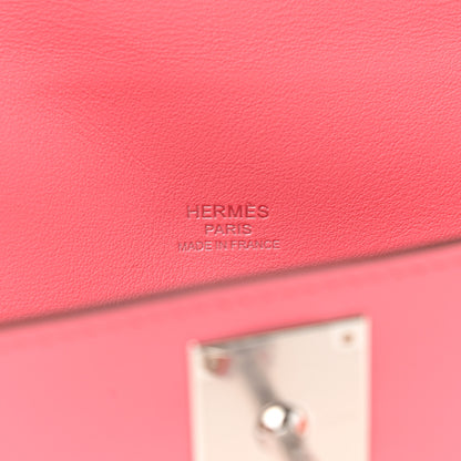 Hermes Swift Kelly Cut Clutch Pochette Rose D'Ete 6 of 9