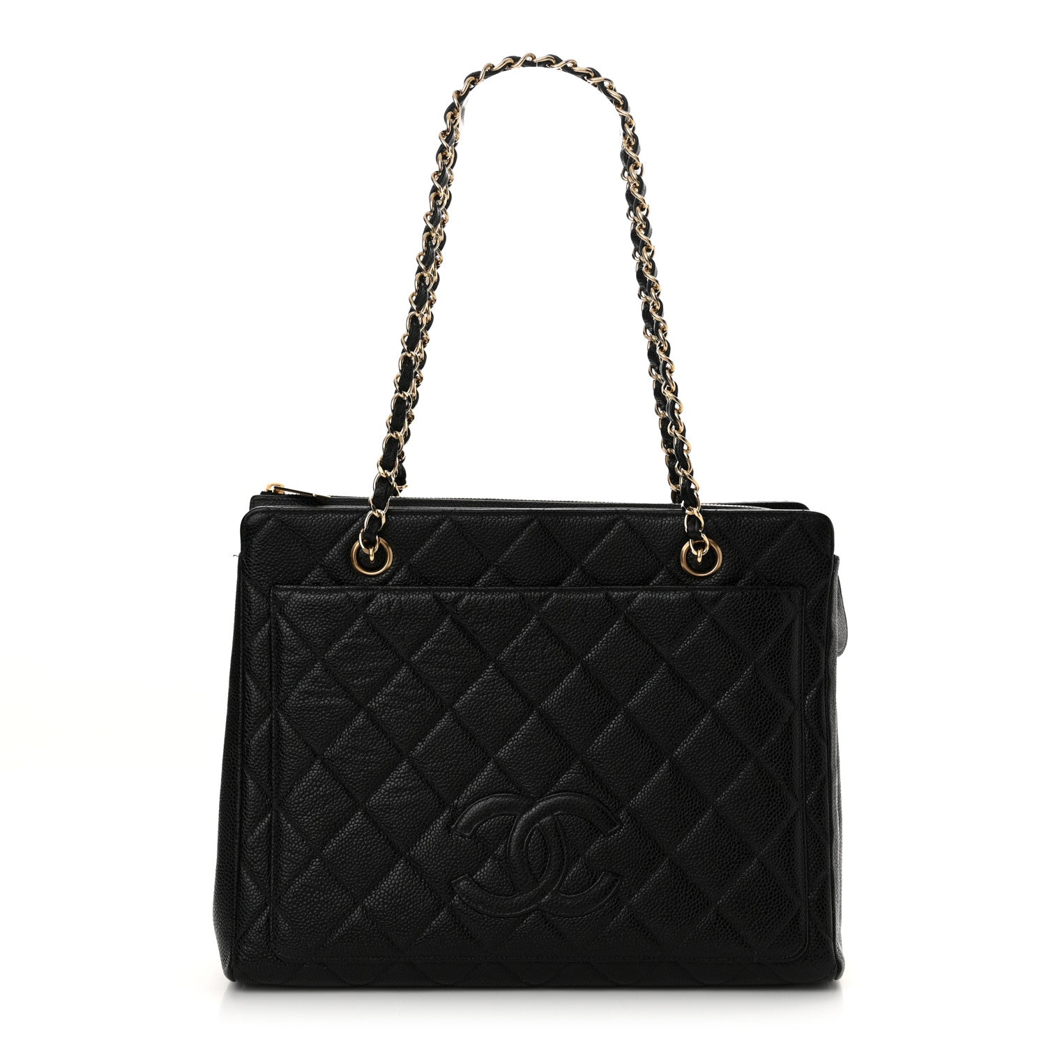 Chanel Caviar Quilted Zip Tote Black 1 of 14