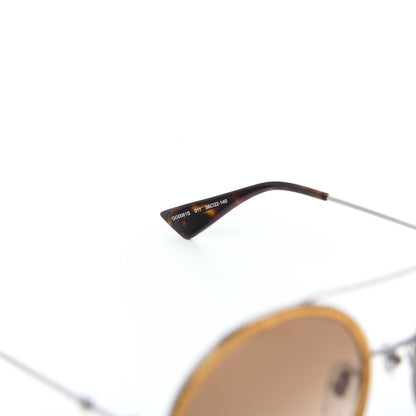 Gucci Round Frame Glitter Sunglasses GG0061S Yellow 4 of 6