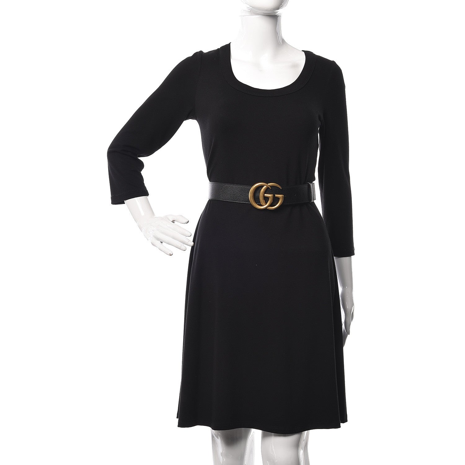 Gucci Textured Calfskin Double G 40mm Belt 85 34 Black 2 of 11