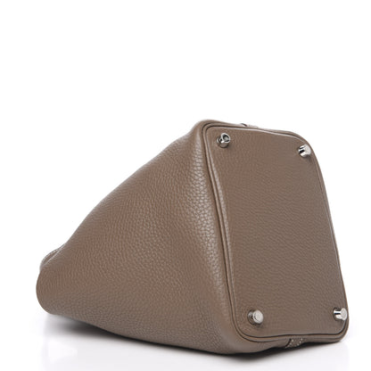 Hermes Taurillon Clemence Picotin Lock 18 PM Etoupe 3 of 9