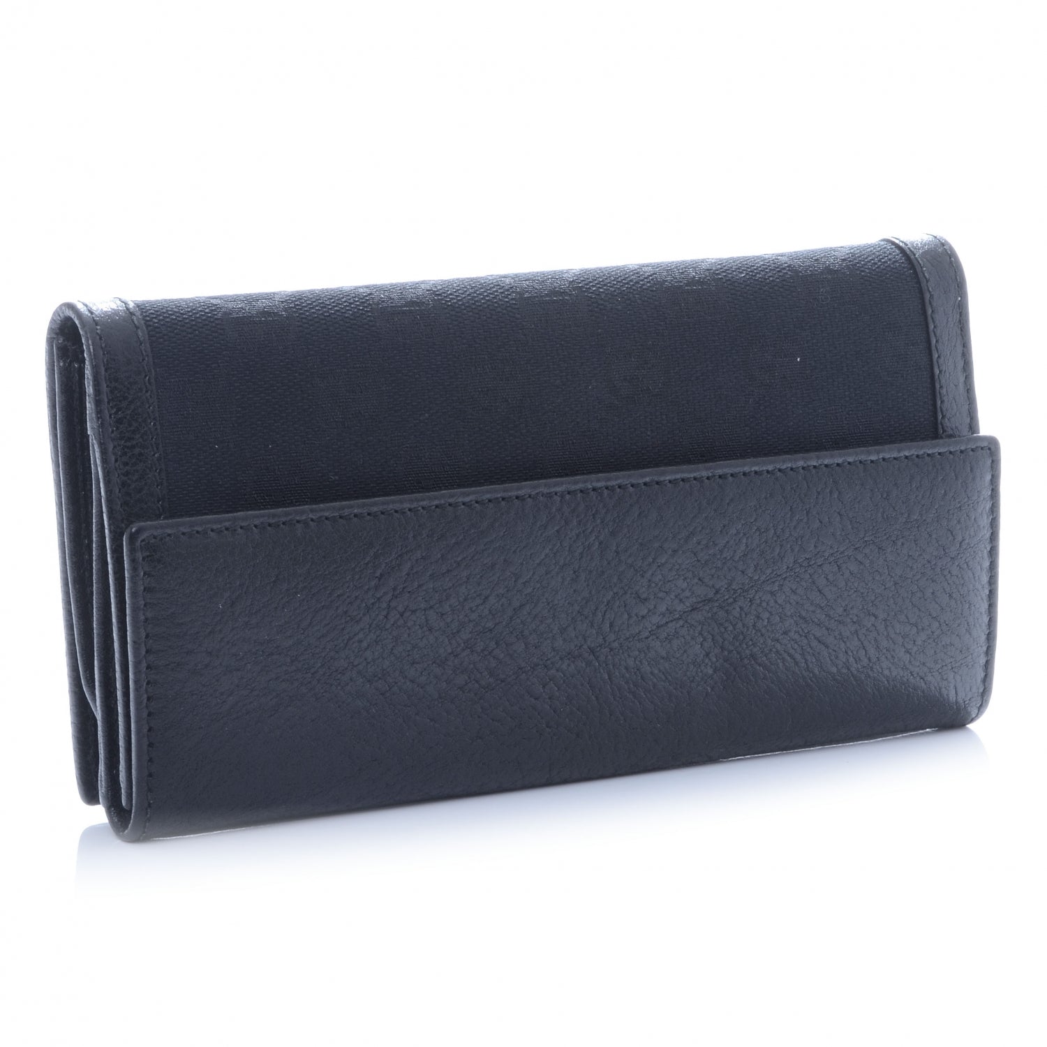Gucci Monogram Interlocking GG Continental Wallet Black 3 of 9