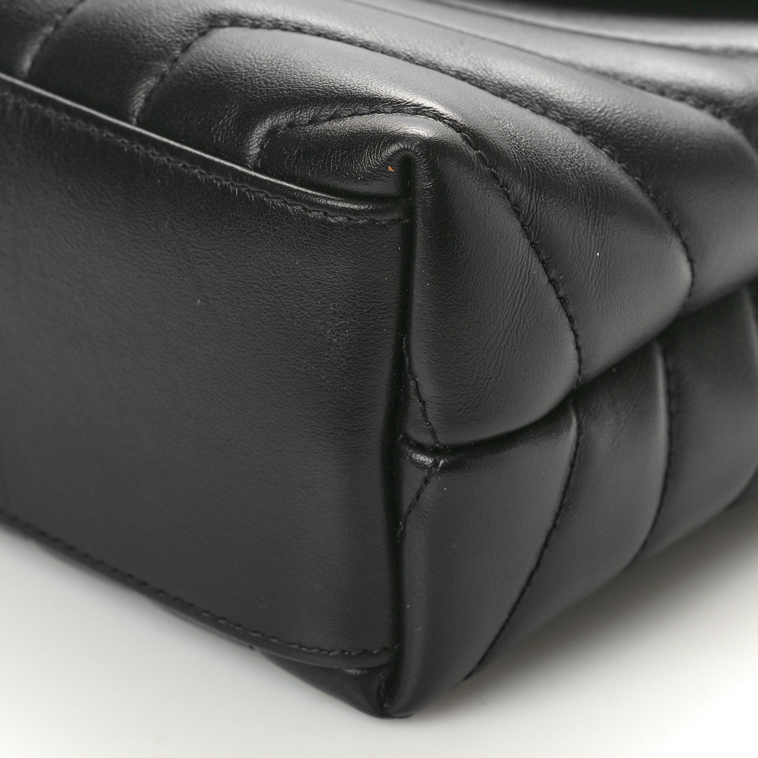Saint Laurent Calfskin Y Quilted Monogram Small Loulou Chain Satchel Black 11 of 12