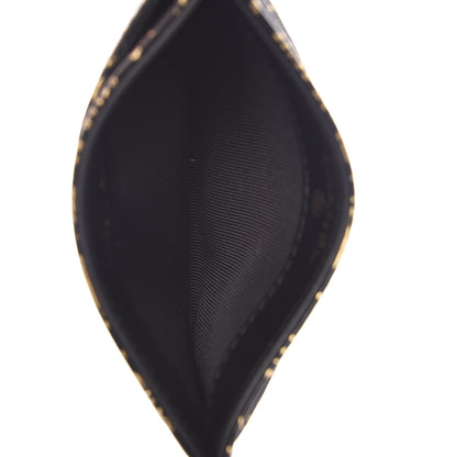 Chanel Calfskin Crocodile Embossed Graffiti 2.55 Cocodile Reissue Card Holder Black Gold 5 of 9
