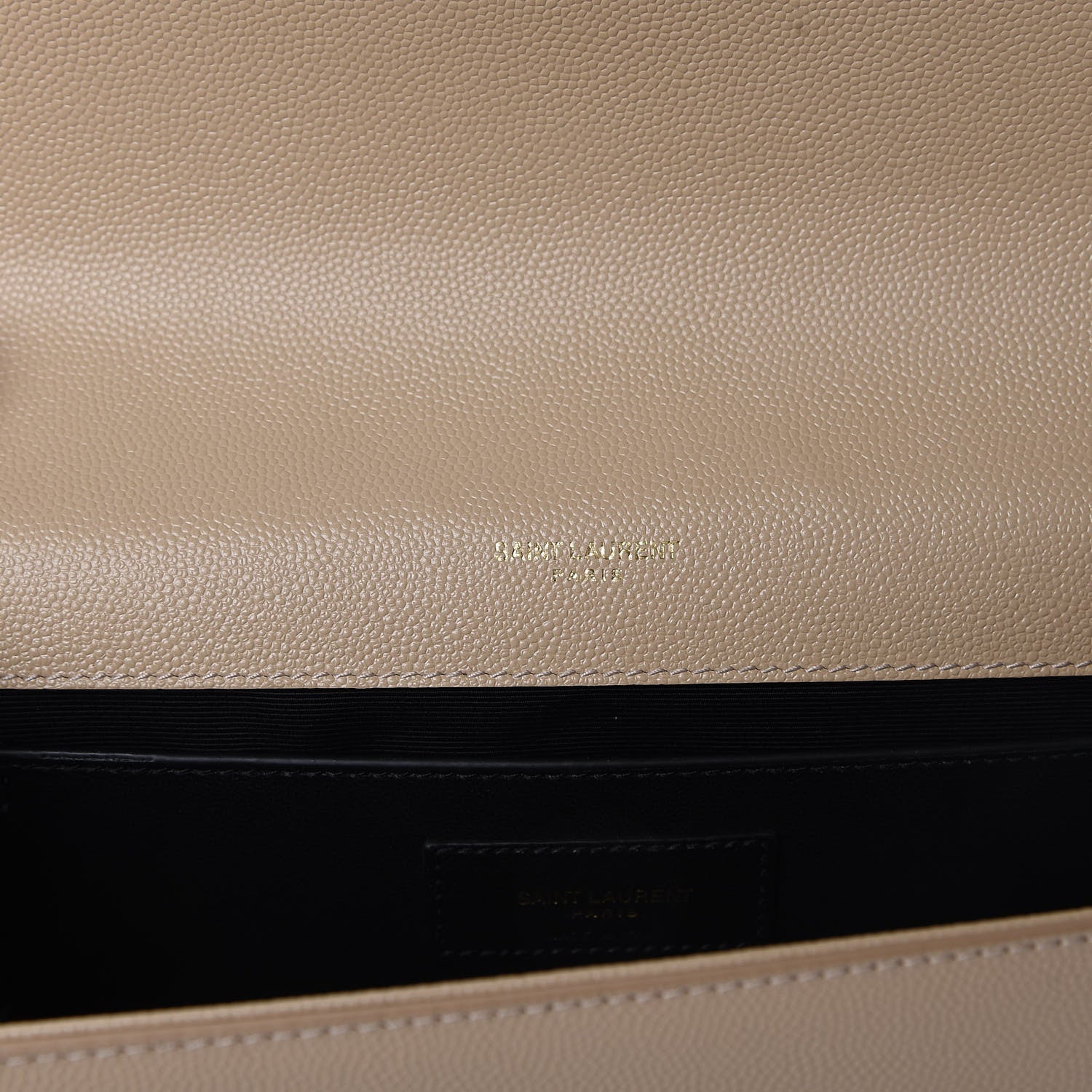 Saint Laurent Grain De Poudre Medium Monogram Kate Satchel Nude Powder 9 of 10