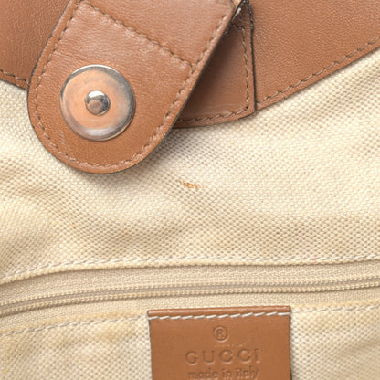 Gucci Denim Monogram Medium Sukey Tote Blue 12 of 17