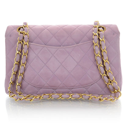 Chanel Lambskin Quilted Small Double Flap Lilac 3 of 9