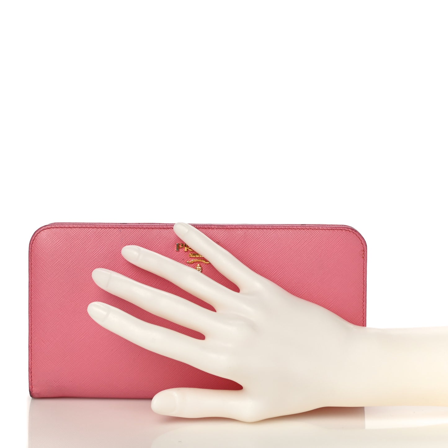 Saffiano Colour Metal Wallet Petalo Peonia