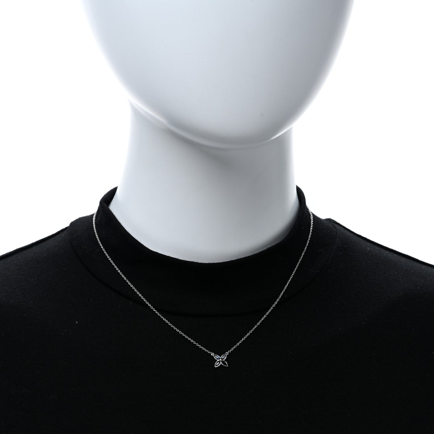 Platinum Blue Sapphire Small Victoria Necklace