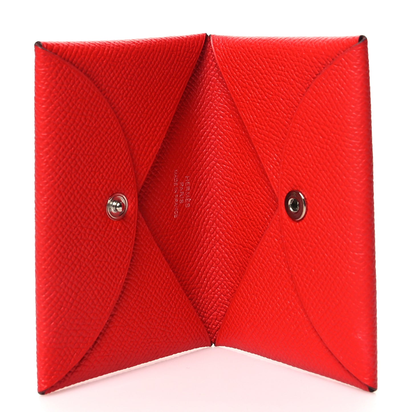 Epsom Calvi Card Case Rouge De Coeur