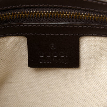 Gucci Monogram Small Scarlett Studded Interlocking G Hobo Dark Brown 5 of 10