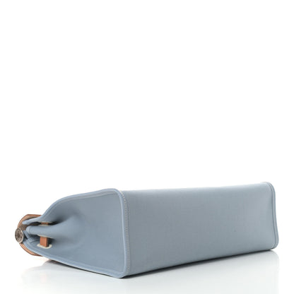 Hermes Military Toile Vache Hunter Herbag Zip PM 31 Bleu Lin 5 of 10