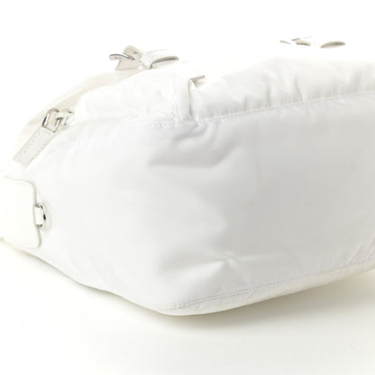 Prada Re-Nylon Single Pocket Messenger Bag White 8 of 10
