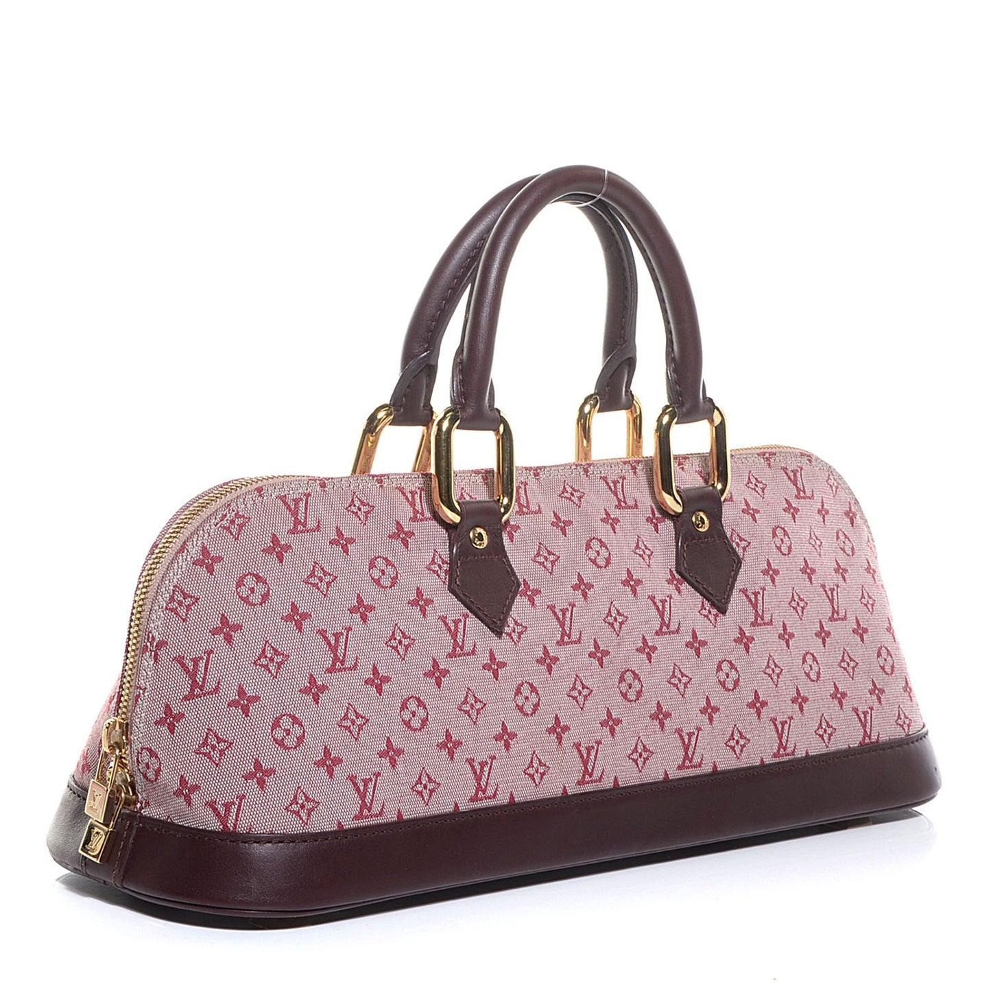 Mini Monogram Alma Long Cherry