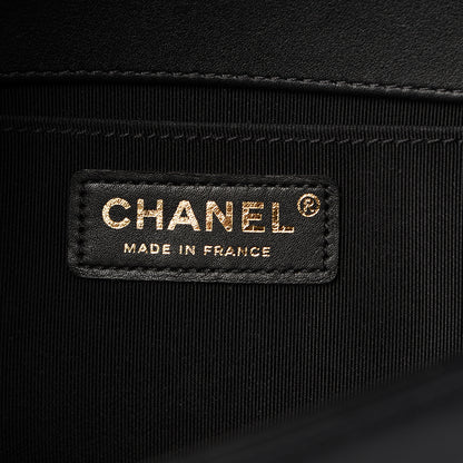 Chanel Calfskin Quilted Medium Boy Flap Black 5 of 12