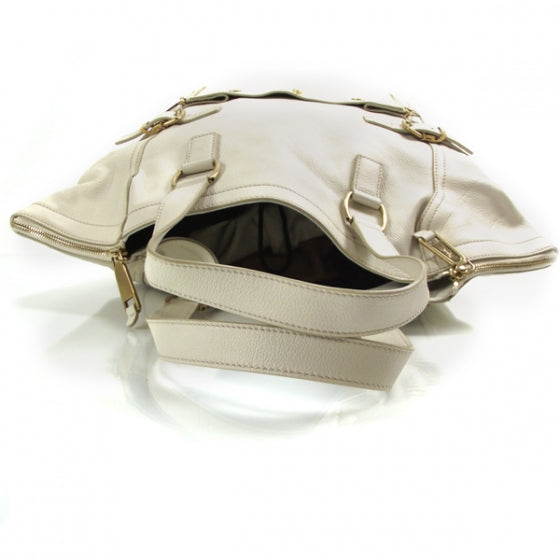 Large Downtown Tote Ivory