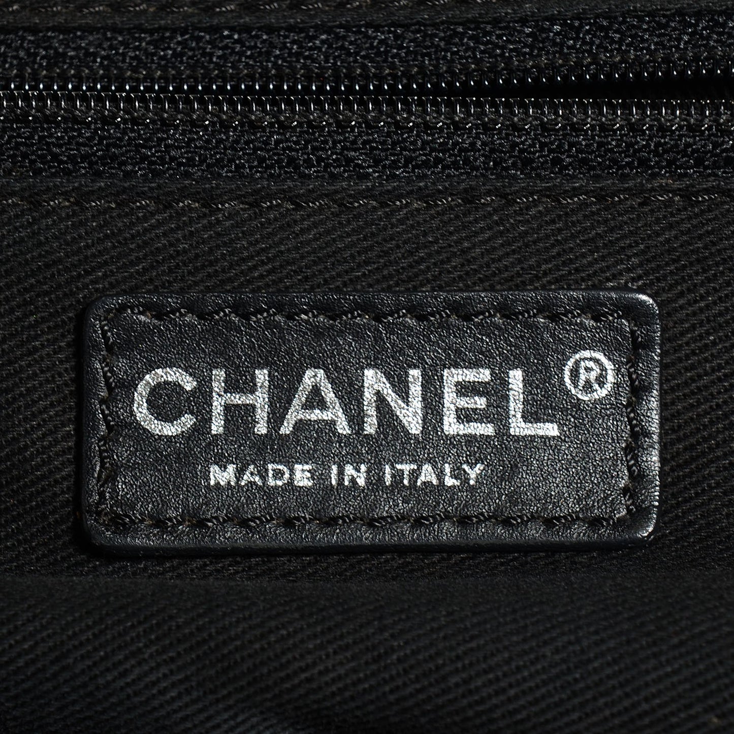 Patent Quilted Ritz Flap Bag Black