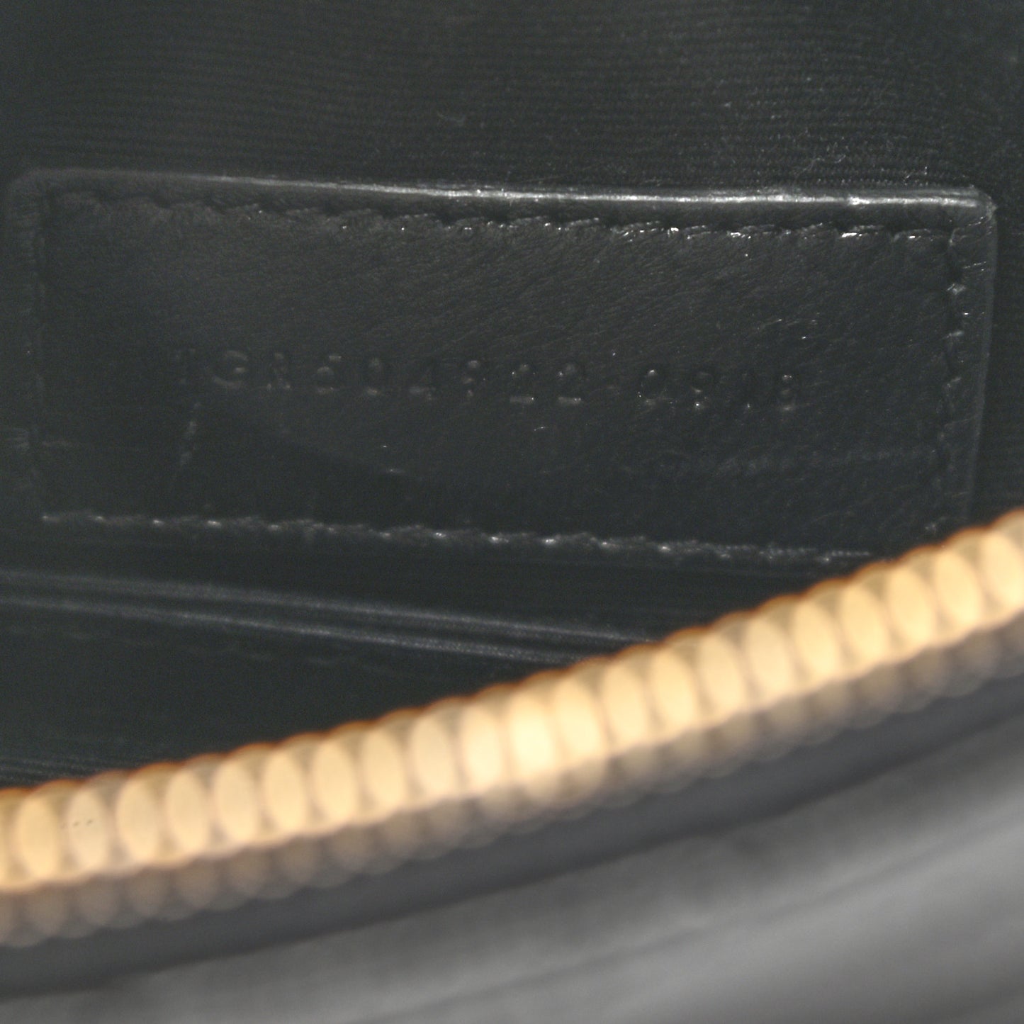 Grain De Poudre Chevron Monogram Bill Pouch Black