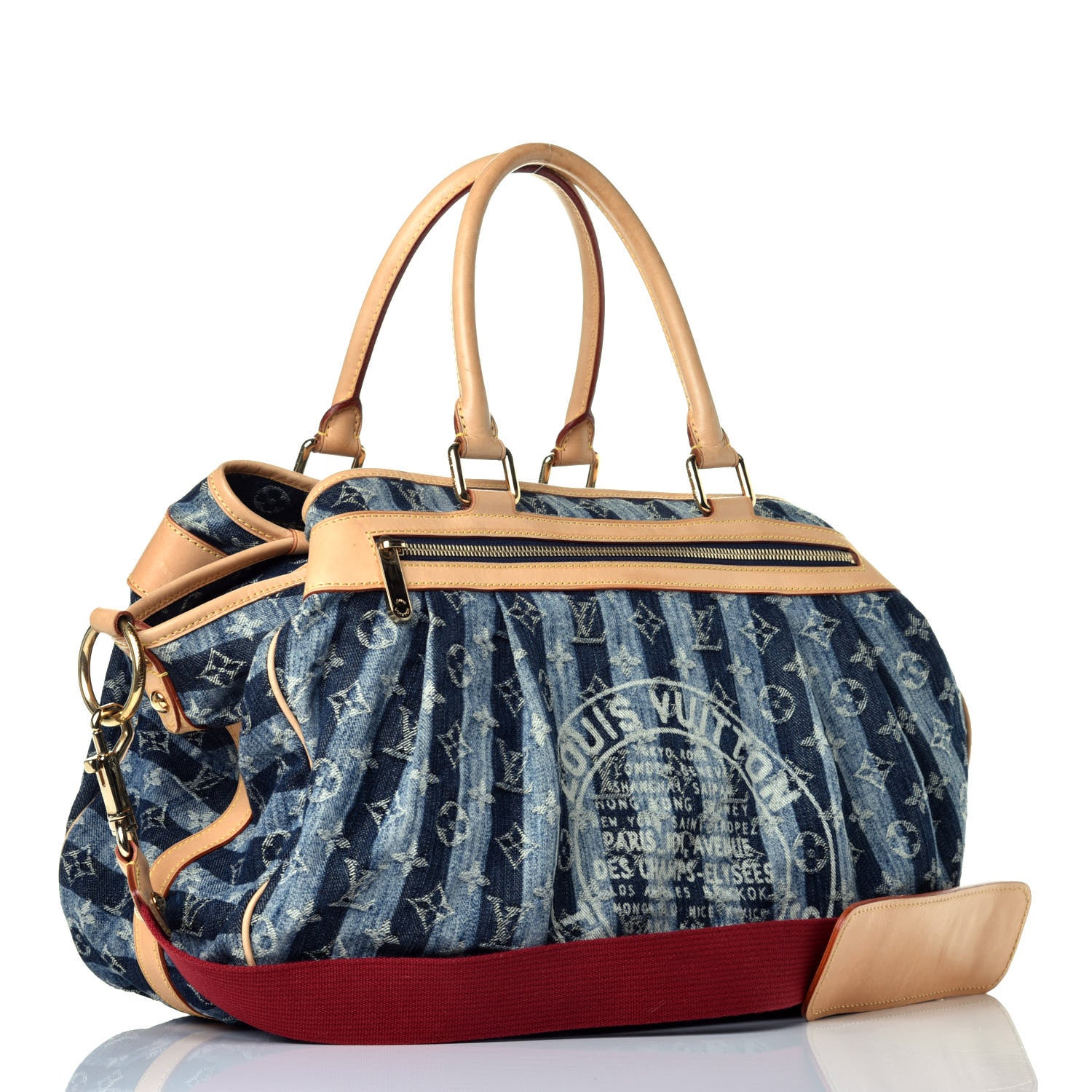 Louis Vuitton Denim Raye Cabas GM 4 of 11
