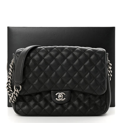 Chanel Caviar Quilted Medium Rock In Rome Single Flap Black 12 of 12