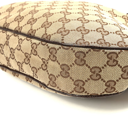 Gucci Monogram Medium Half Moon Hobo Dark Brown 10 of 10
