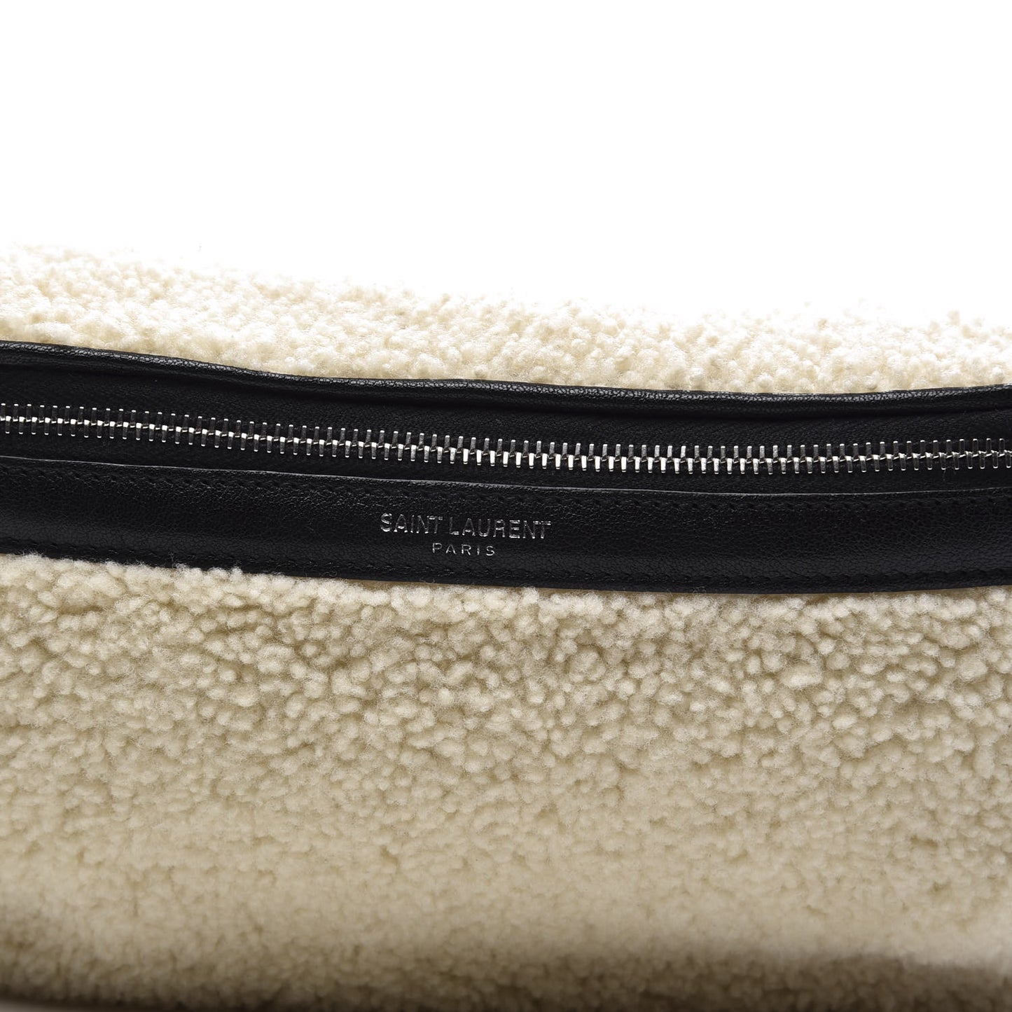 Shearling Belt Bag Beige
