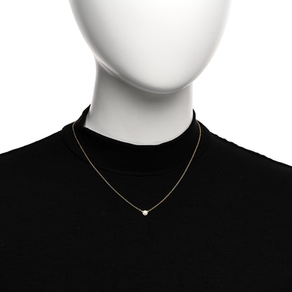 Tiffany 18K Yellow Gold Diamond .20ct Elsa Peretti Diamonds by the Yard Pendant Necklace 2 of 5