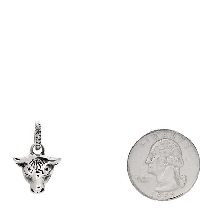 Gucci Sterling Silver Anger Forest Bull Head Pendant 2 of 5
