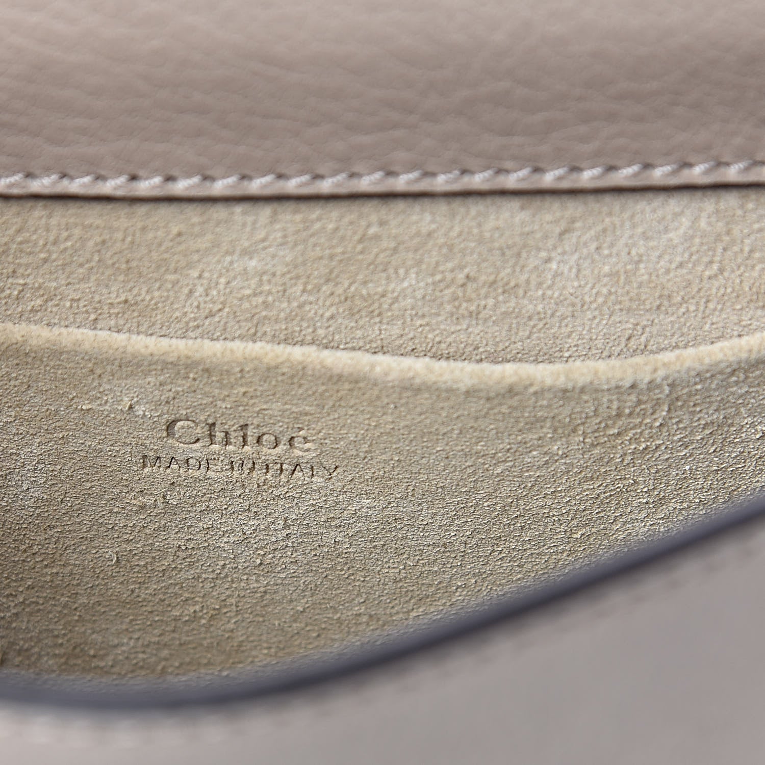 Chloe Calfskin Suede Small Nile Bracelet Bag Motty Grey 6 of 10