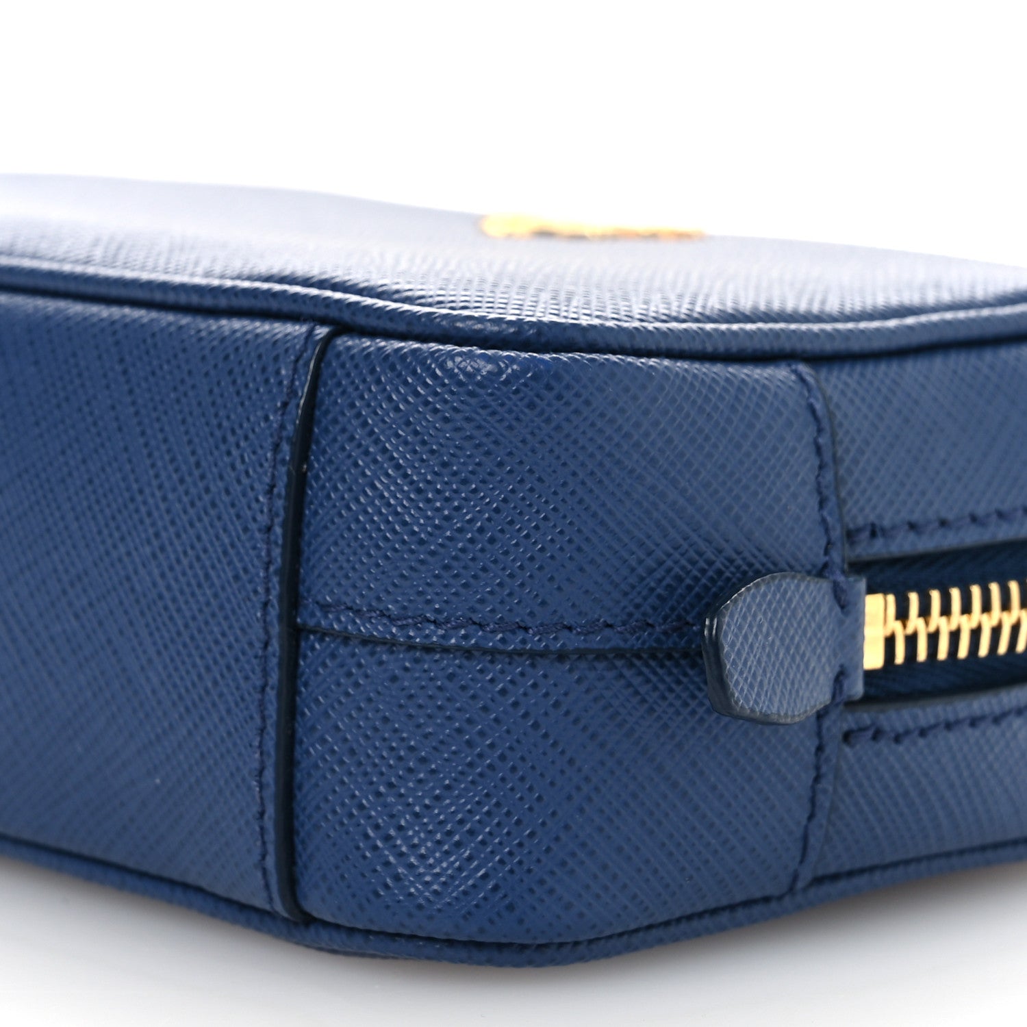 Prada Saffiano Mini Camera Crossbody Bag Bleuette 1800160