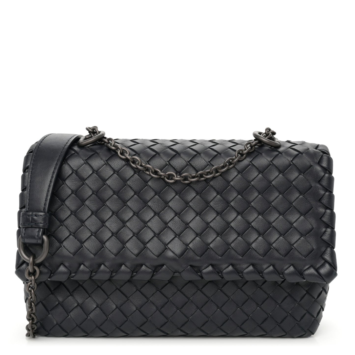 Nappa Intrecciato Baby Olimpia Shoulder Bag Tourmaline