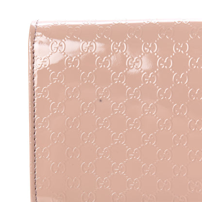 Gucci Patent Microguccissima Small Broadway Clutch Dark Cipria 10 of 10