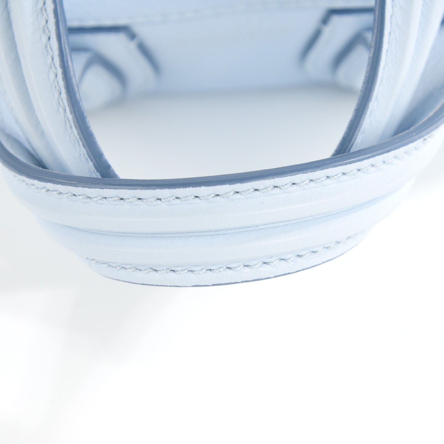 Waxed Calfskin Small Nightingale Light Blue