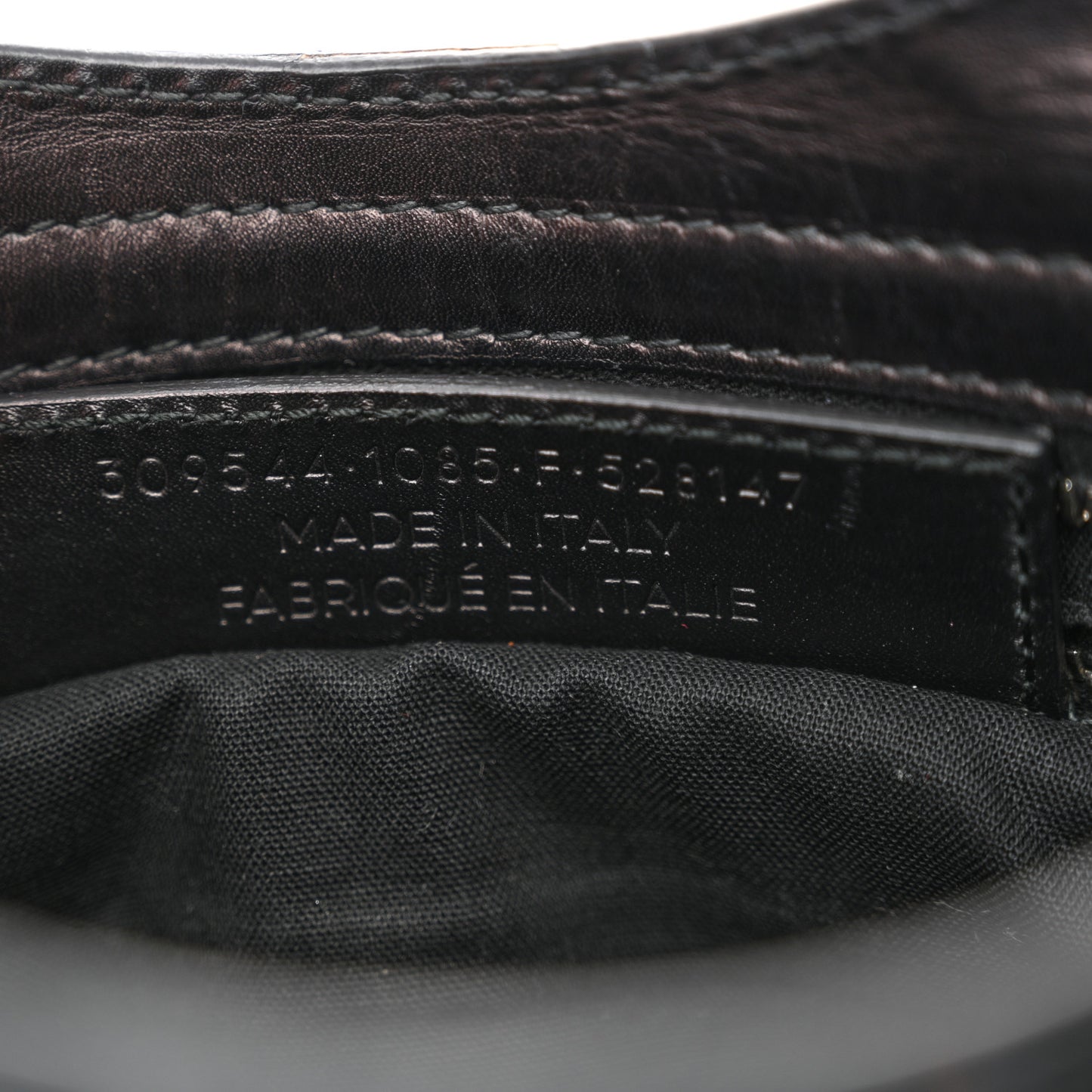 Smooth Calfskin Metallic Patent Giant 12 Silver Hardware Mini City Black Gris
